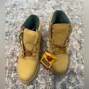 Texas Steer Maximus Safety Work Boot Oil Slip Resistance Steel Toe PPE Tan VTG